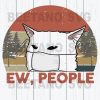 Ew People Funny Cat Wearing Facemask Svg