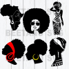 Afro Black Women Svg Files