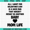 Momlife All I Want For Valentines Day Is A Back Rub Svg