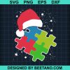 Autism Hat Santa Happy Merry Christmas Svg