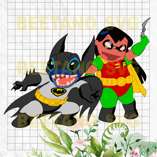 Batman Lilo And Stitch Disney Svg