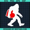 Big Foot Heart Valentines Day