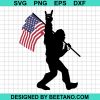 Bigfoot With Flag