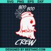 Boo Crew Nurse Ghost Funny Svg