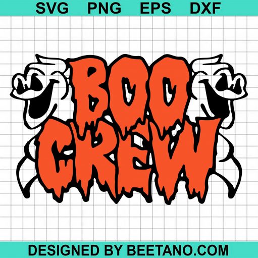 Boo Crew ghost halloween SVG
