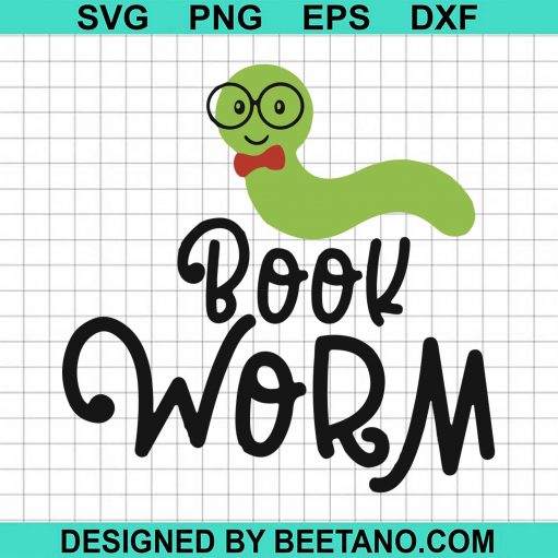 Book Worm SVG cut file for cricut silhouette machine make craft handmade