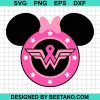 Breast Cancer Wonder Woman Svg