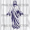 Jesus Svg, Jesus Clipart, Jesus Vector, Jesus Svg Files, Jesus Cutting Files For Cricut, Svg, Dxf, Eps, Png Instant Download