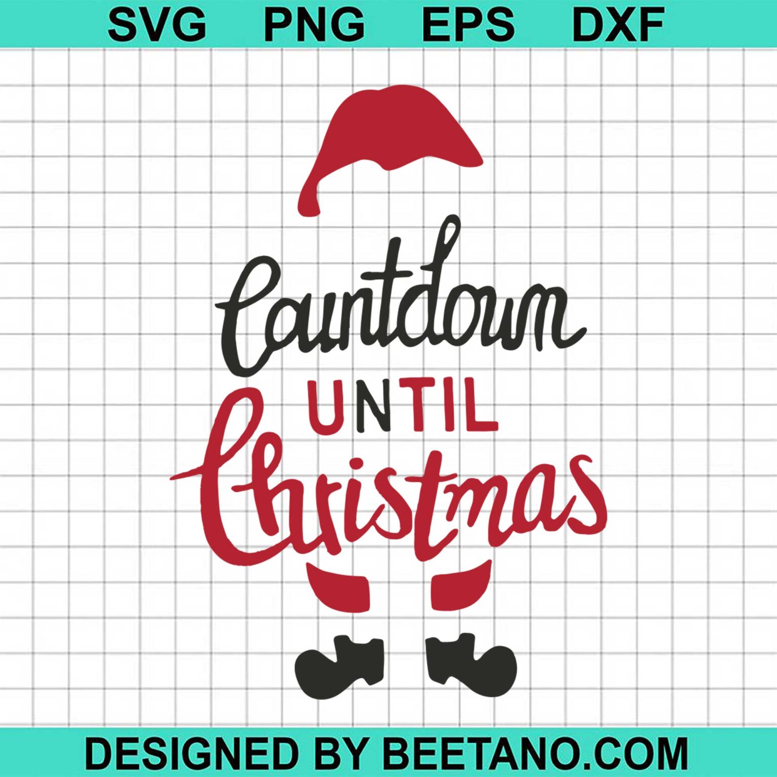 Countdown Until Christmas SVG, Countdown svg, christmas SVG