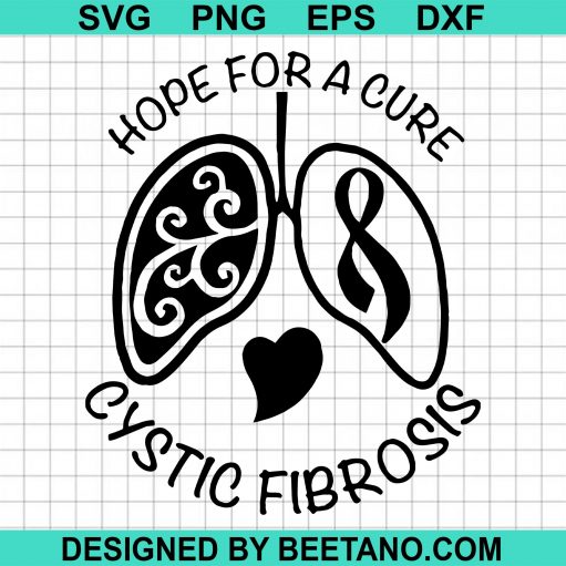 Cystic Fibrosis Awareness Svg, Hope For A Cure