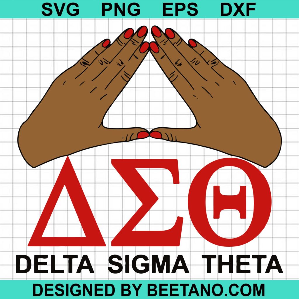 Delta Sigma Theta SVG, DST hand sign Sisterhood SVG