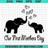 Elephant Matching Mom Baby Our First Mother Day