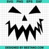Pumpkin Face Halloween Svg