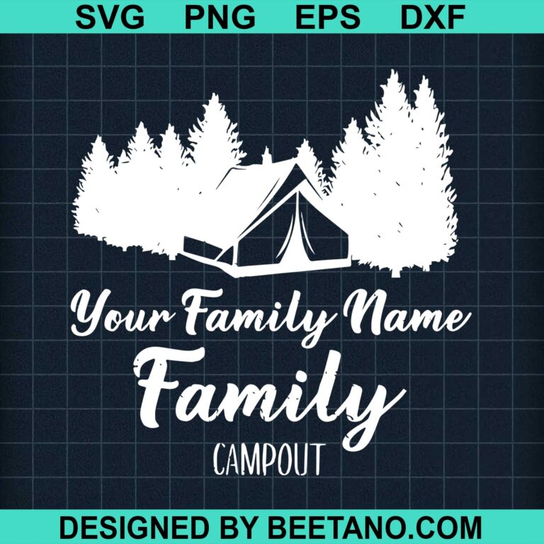 Family Camping Trip SVG cut file for cricut silhouette machine make