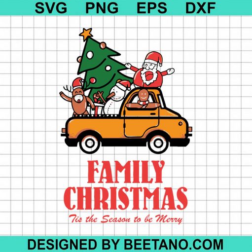 Family Christmas Tis The Season To Be Merry