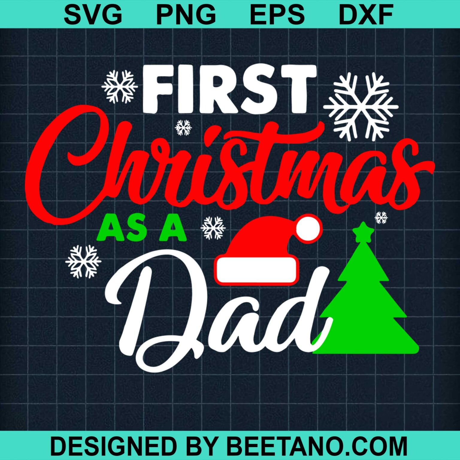 First Christmas As A Dad SVG cut file for cricut silhouette machine ...