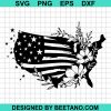 Floral American Flag