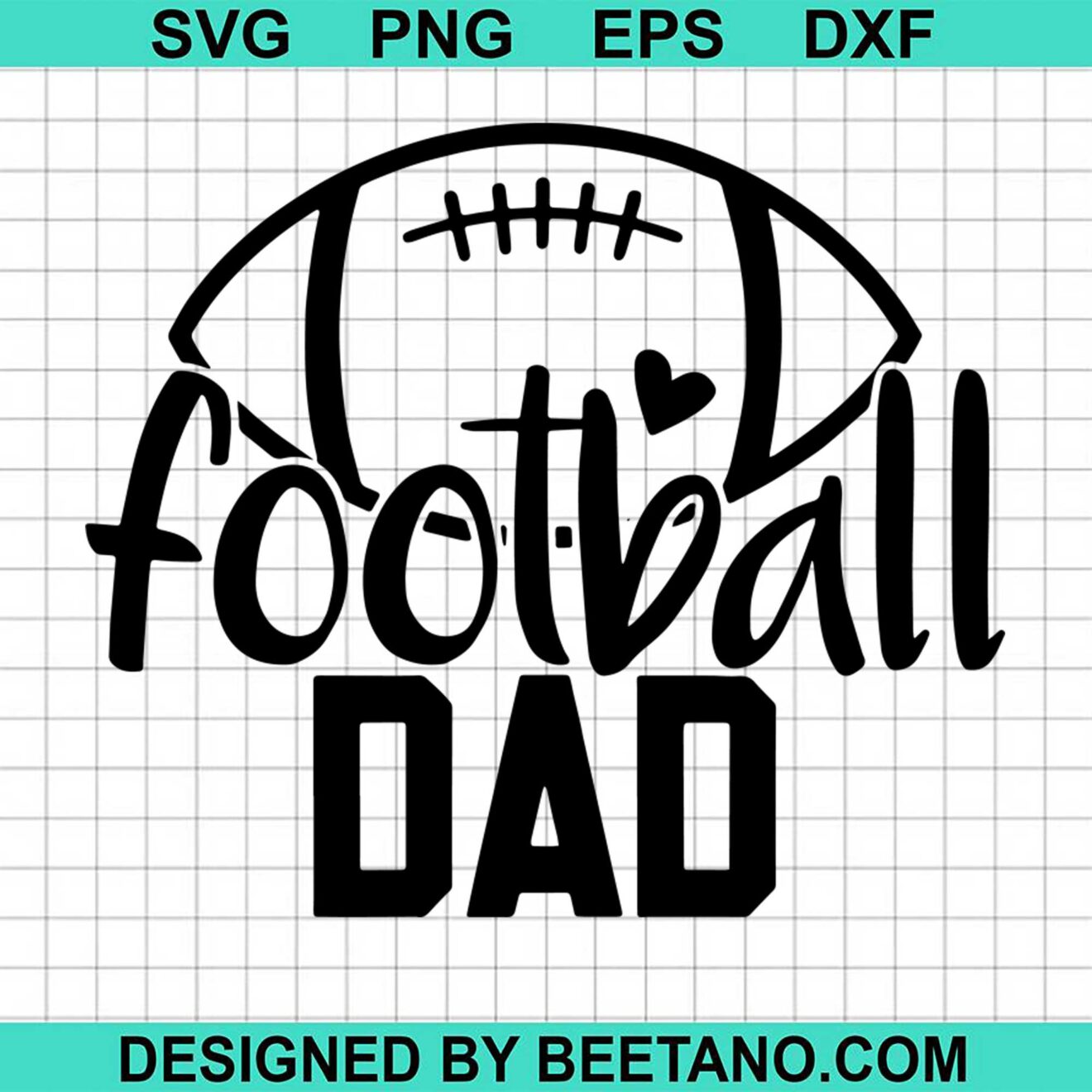 Football Dad Svg Cut File For Cricut Silhouette Machine Make Craft Handmade 9336