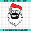 Funny Santa Wearing Mask 2020 Christmas Svg