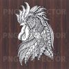 Mandala Rooster Head Svg, Mandala Rooster Svg, Mandala Svg, Rooster Svg Files, Mandal Rooster Cutting Files For Cricut, Svg, Dxf, Eps, Png Instant Download