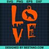 German Shepherd Halloween Love Svg