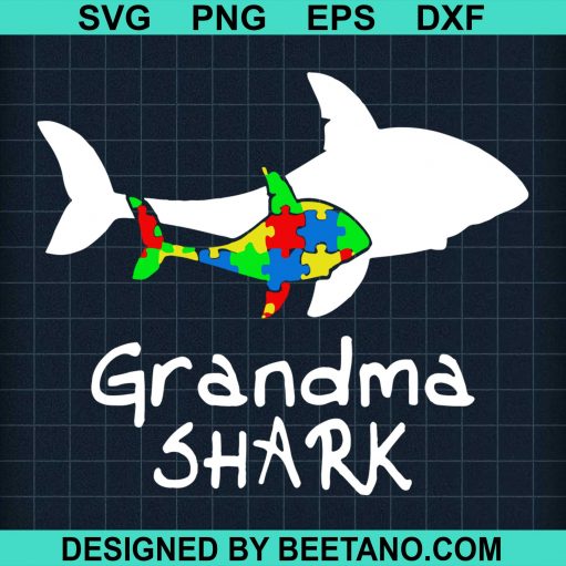 Grandma Shark Autism Awareness
