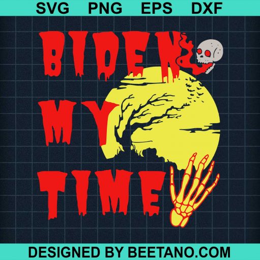 Halloween Biden Skull My Time