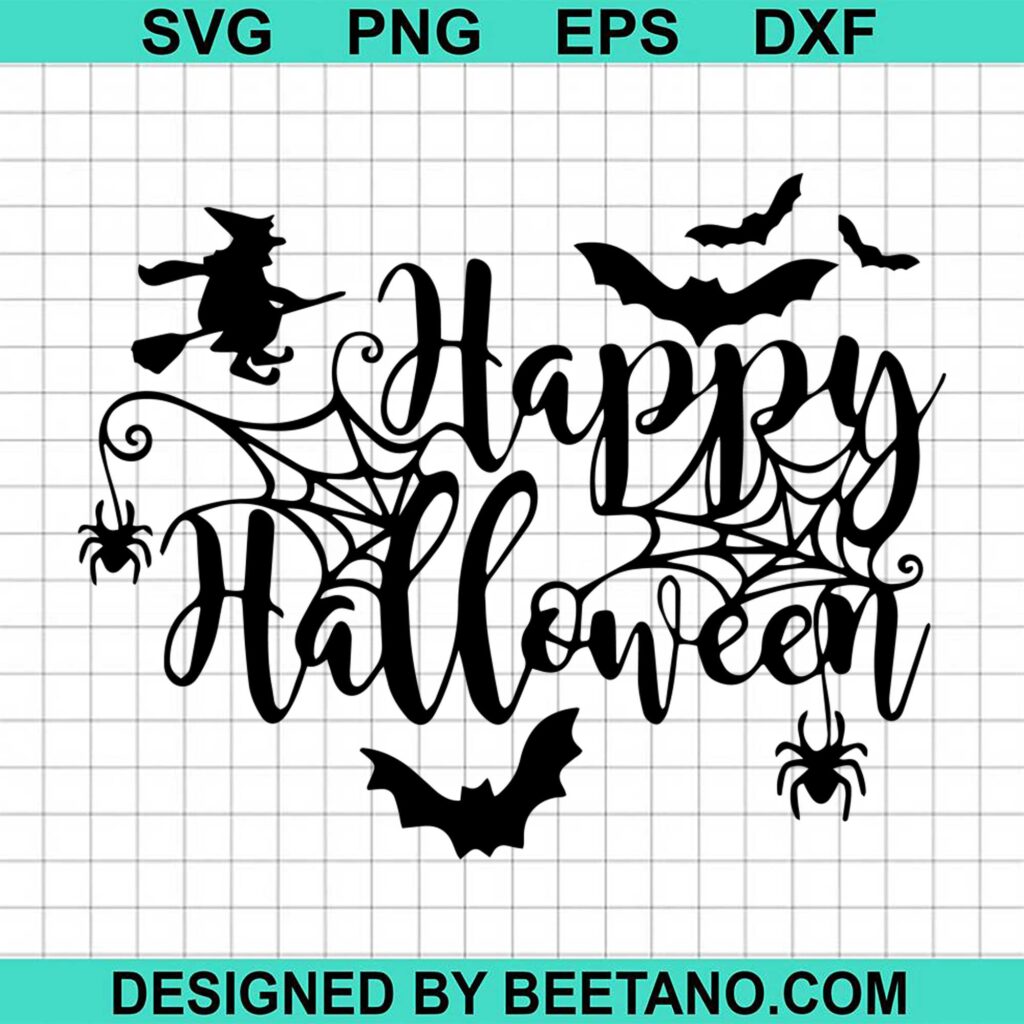 Happy Halloween Cute SVG cut file for cricut silhouette machine make ...