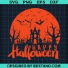 Happy Halloween Haunted House Svg