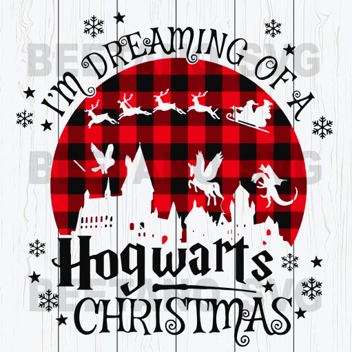 I'm Dreaming Of A Hogwwarts Christmas Svg