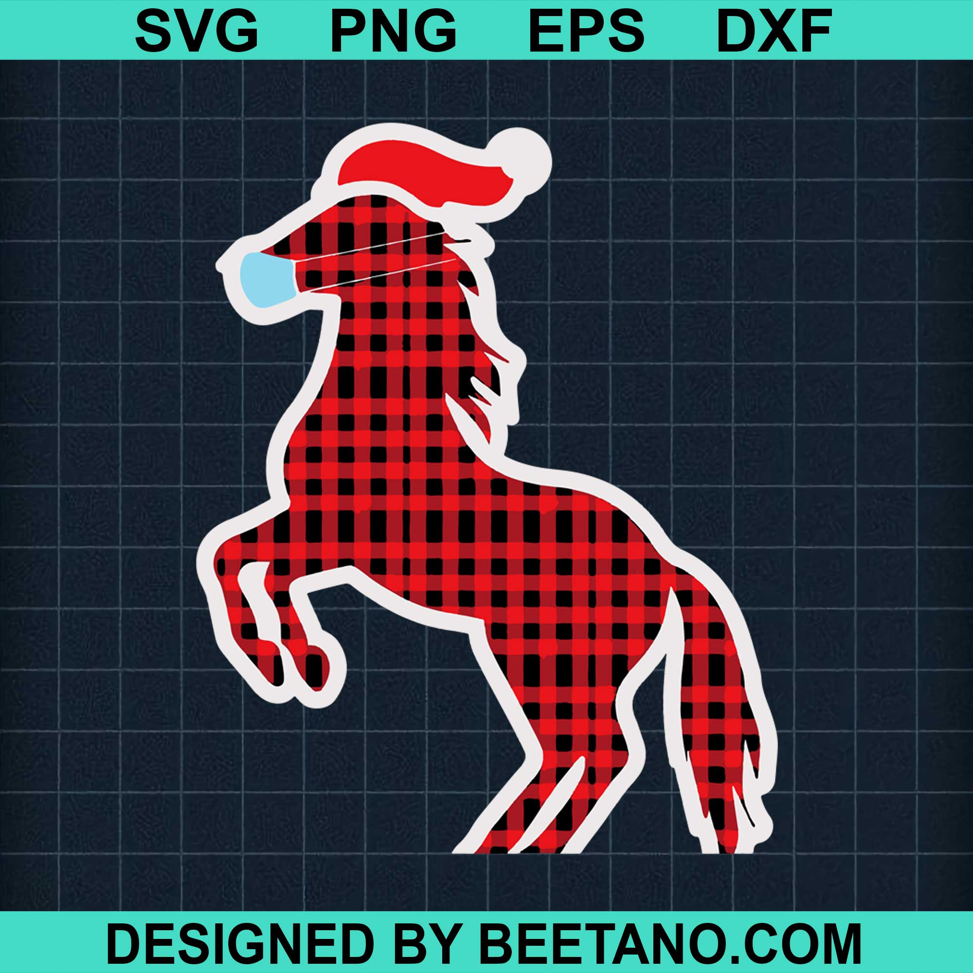 Horse Christmas Pajama 2020 SVG cut file for cricut silhouette machine