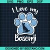 I Love My Basenji Dog