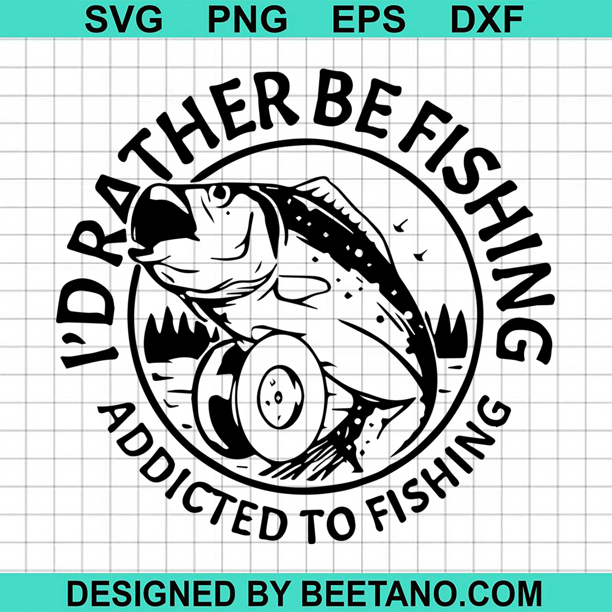 Id Rather Be Fishing SVG cut file for cricut silhouette machine make