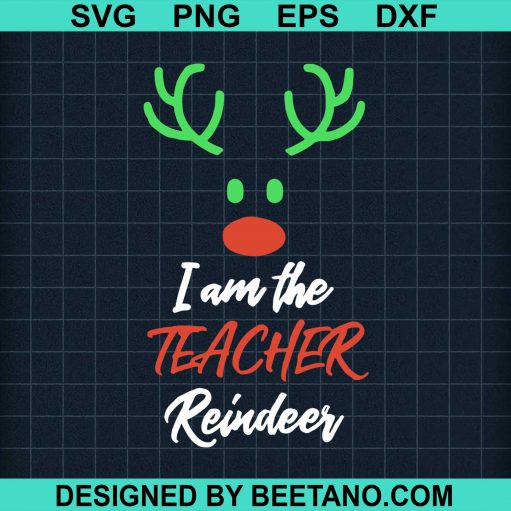 Im The Teacher Christmas Reindeer Family