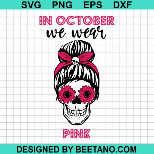 In October We Wear Pink Skull