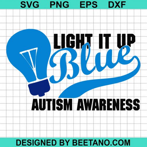 Light It Up Blue Puzzle Piece Autism Awareness