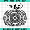 Mandala Pumpkin Thanksful Blessed 2020