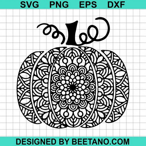 Mandala Pumpkin Thanksful Blessed 2020