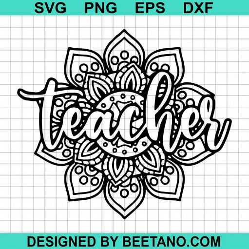 Mandala Teacher svg