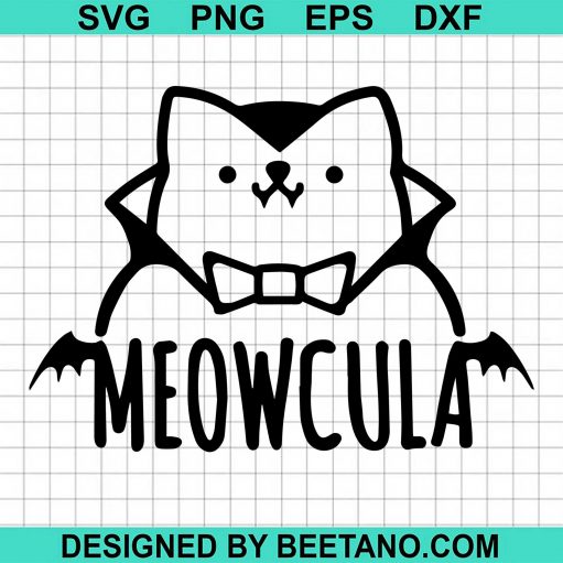 Meowcula Cat svg