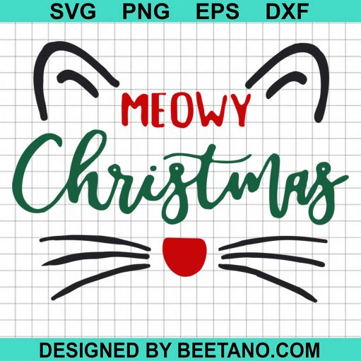 Meowy Christmas svg