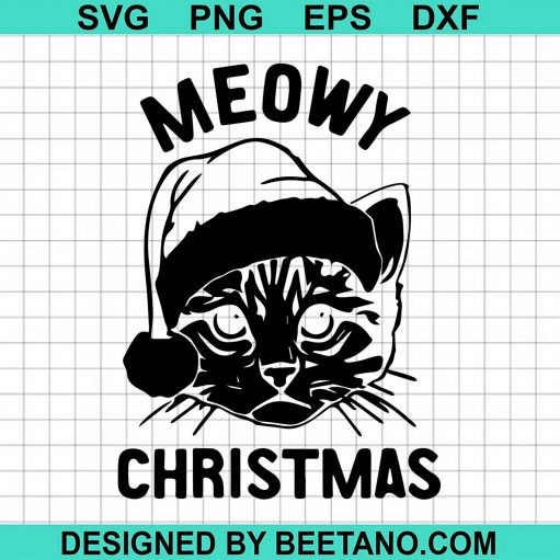 Meowy Christmas Svg