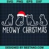 Meowy Christmas Svg
