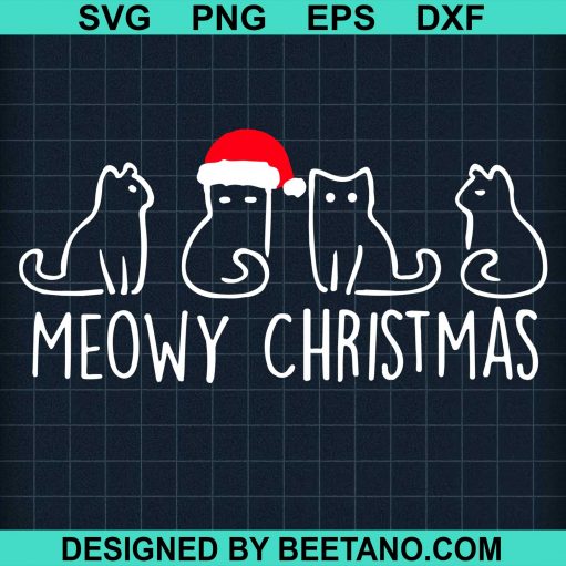Meowy Christmas svg
