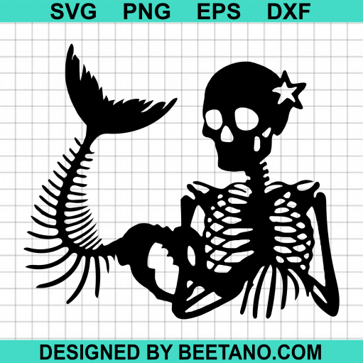 Mermaid Skeletal Svg