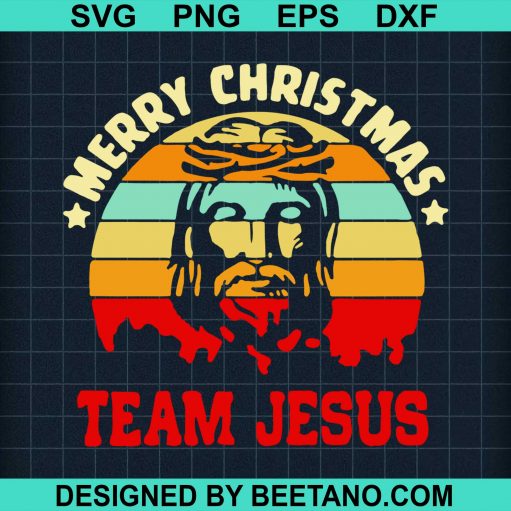 Merry Christmas Team Jesus svg