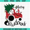 Merry Christmas Tractor Svg