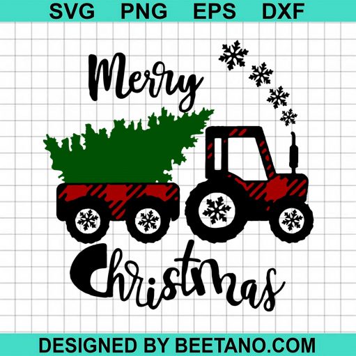 Mery Christmas Tractor