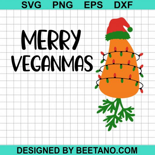 Mery Veganmas SVG
