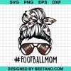 Messy Bun Football Mom